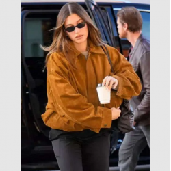 Street Style Hailey Bieber Jacket